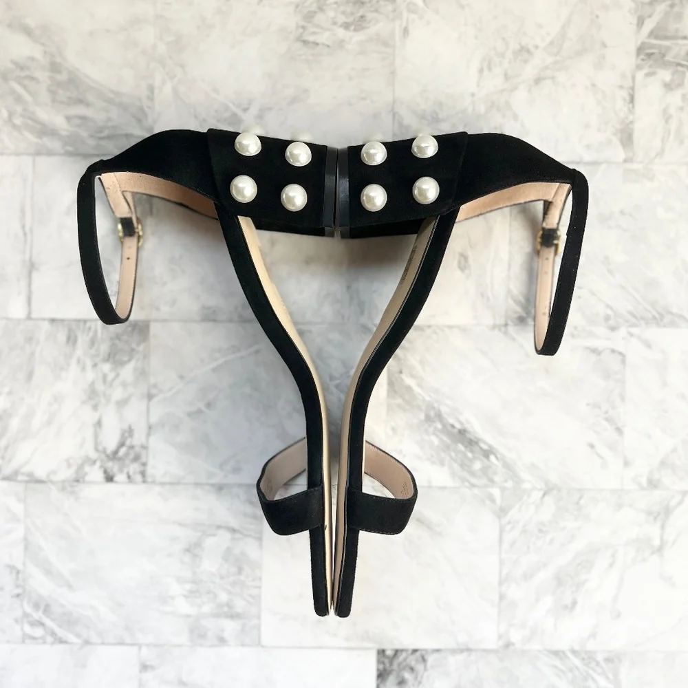 NEW Stuart Weitzman Simple Imitation Pearl Sandal
